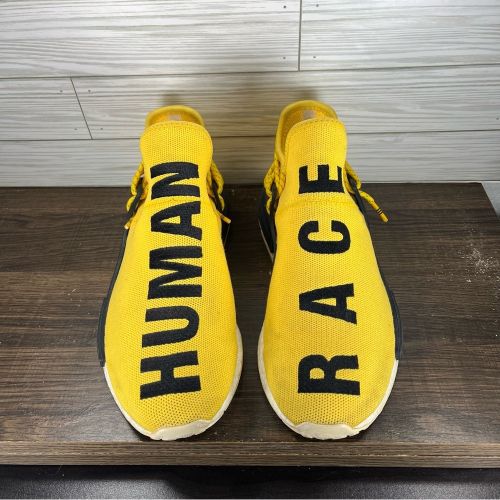Adidas NMD Human Race Pharrell Yellow Men’s Shoes - Men’s Size‎ 9 - Picture 5 of 10